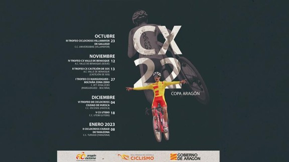 Ya se conocen las fechas de la Copa Aragón de Ciclocross