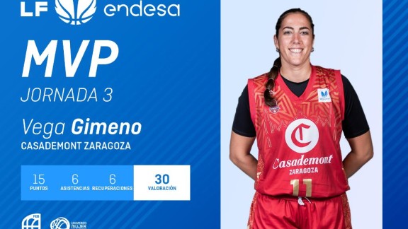 Vega Gimeno, MVP de la jornada 3