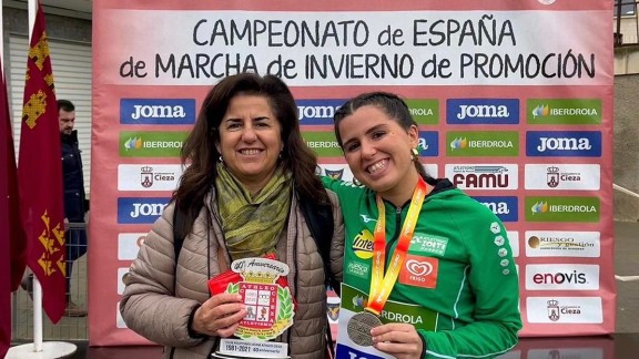 Eva Rico, subcampeona de España Sub-20 en el Nacional de Marcha de Invierno