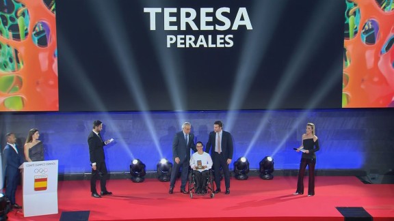 Teresa Perales recibe el Premio Superación Femenino en la Gala del Comité Olímpico Español