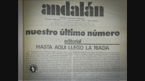 'Andalán' publica su último número