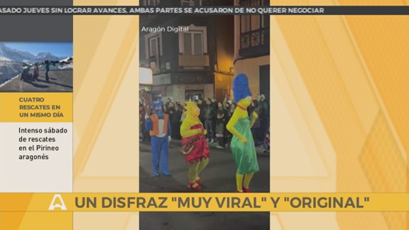Un disfraz viral en el Carnaval de Zaragoza