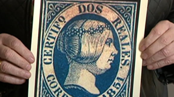 Resuelto en Zaragoza el misterio del sello azul de 1851 que valdría más de un millón de euros