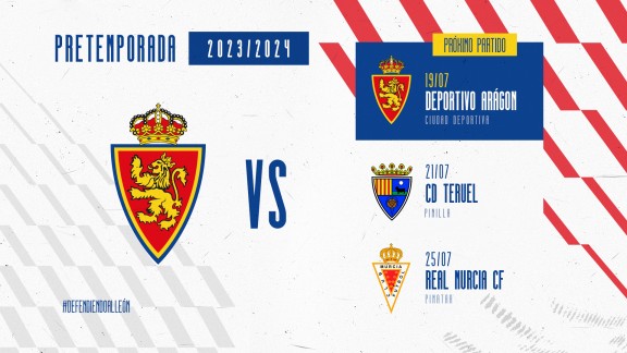 El Real Zaragoza confirma tres nuevos partidos amistosos de pretemporada