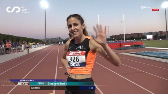 Elena Daniel Sorolla, oro en los 100 metros del Campeonato de España sub-23