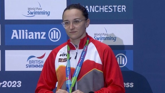 Segunda medalla para María Delgado en el Mundial de natación adaptada de Manchester