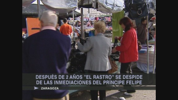 El rastro de Zaragoza abandona las inmediaciones del Príncipe Felipe
