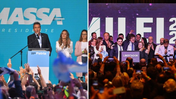 El candidato peronista Sergio Massa gana las elecciones en Argentina y se medirá en la segunda vuelta con Javier Milei