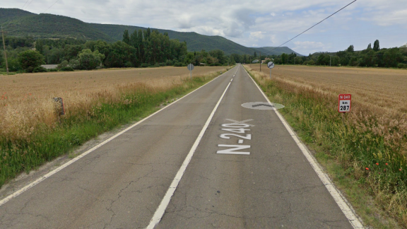 Muere un ciclista de 69 años atropellado en la carretera N-240 cerca de Jaca