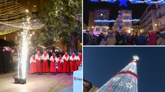 Inaugurada la Navidad en Aragón con el tradicional encendido de luces