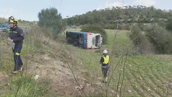 Continúan ingresados dos heridos de Zaragoza en el accidente de autobús de Mallorca
