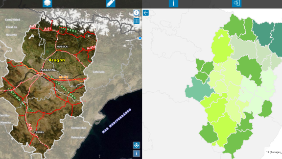 Los nuevos mapas oficiales de Aragón, más exactos y al alcance de todos