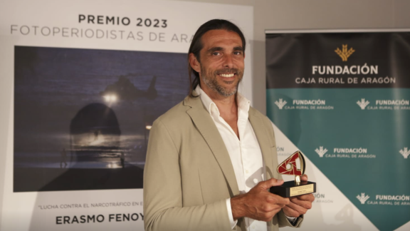 Erasmo Fenoy recibe en Zaragoza el Premio Fotoperiodistas de Aragón 2023