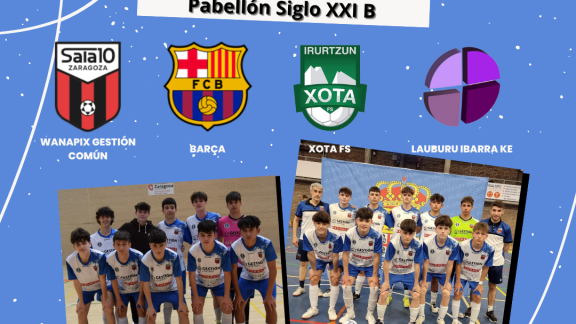 Zaragoza, sede de la fase previa del Campeonato de España cadete y juvenil de fútbol sala