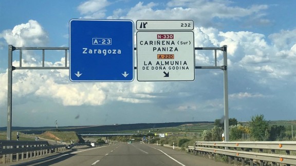 Desde el lunes habrá afecciones al tráfico en la autovía A-23 por obras entre Romanos y Paniza