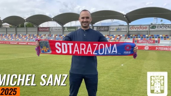 Michel Sanz seguirá siendo director deportivo de la SD Tarazona hasta 2025