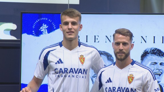 Iván Calero y Samed Bazdar no se ponen límites en su presentación con el Real Zaragoza