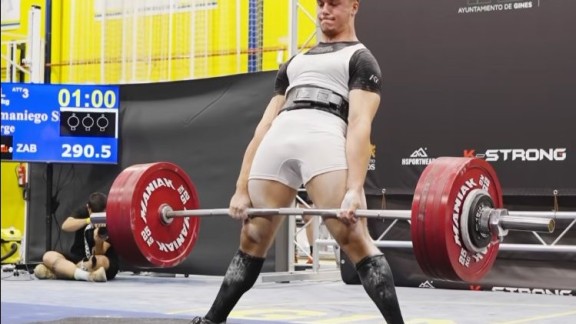 Jorge Samaniego, subcampeón de España de Powerlifting sub-junior