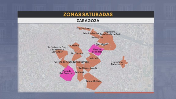 El Ayuntamiento de Zaragoza propone crear dos nuevas zonas saturadas y ampliar una tercera