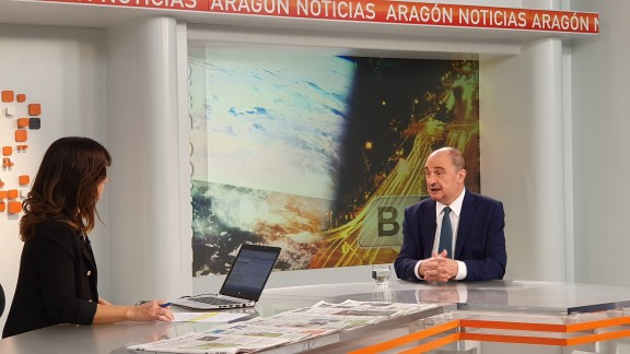 Entrevista al presidente Javier Lambán en Aragón TV