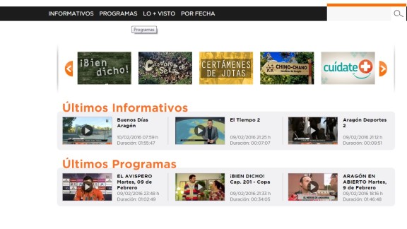 El consumo de Aragón TV a través de Internet crece hasta los 8,4 millones de videos