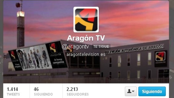 Aragón TV avanzará en Twitter los titulares de las principales noticias de los informativos