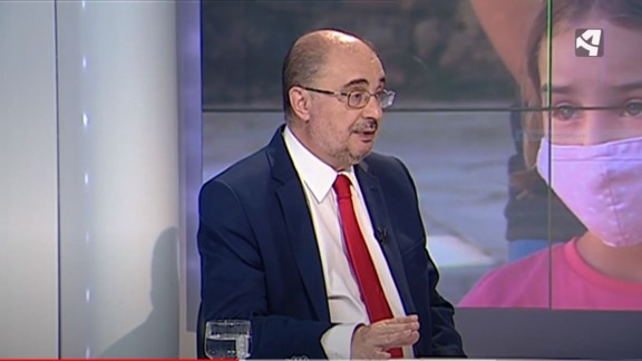 Aragón TV entrevista al presidente del Gobierno de Aragón, Javier Lambán