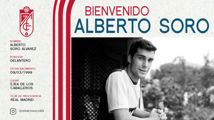 Alberto Soro, nuevo jugador del Granada CF