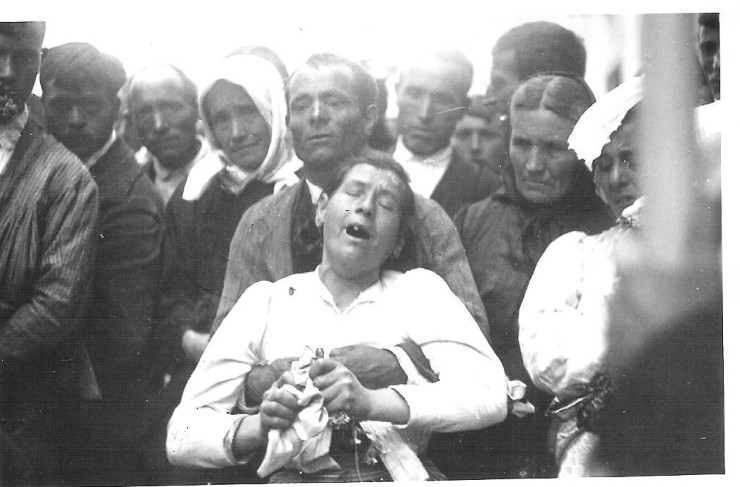 Procesión de Santa Orosia, patrona de los endemoniados, 1920