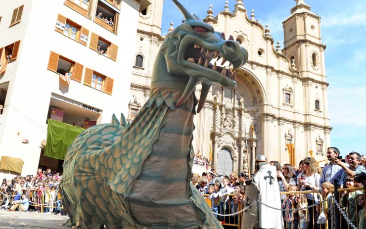 El vencimiento de dragón en Alcañiz