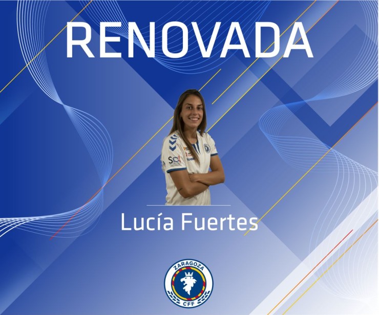 Lucía Fuertes renueva con el Zaragoza CFF.