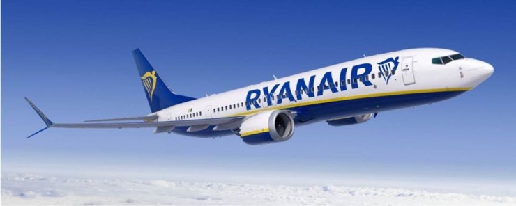 Una aeronave de la compañía Ryanair en pleno vuelo. / Europa Press