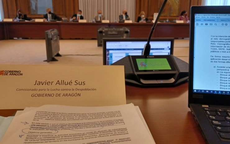 Imagen de la reunión de la Comisión Sectorial. / Foto: Gobierno de Aragón