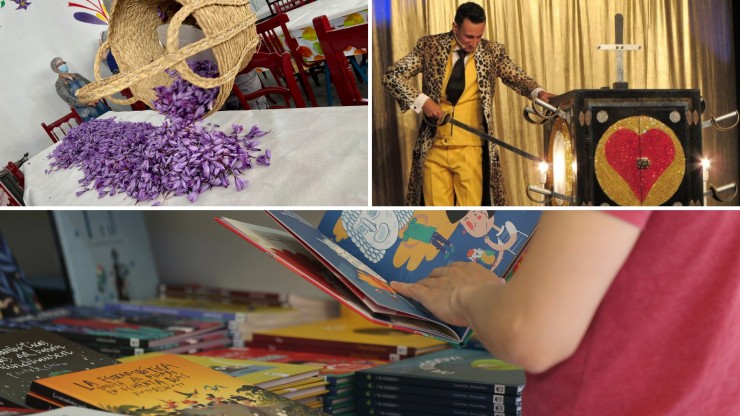 Feria del azafrán, magia o casetas para adquirir libros son algunas de las propuestas de agenda para este fin de semana.