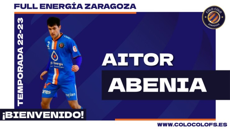 Aitor Abenia regresa al Full Energía Zaragoza.