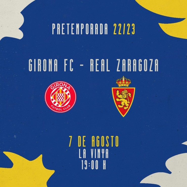 El Real Zaragoza anuncia un nuevo encuentro de pretemporada.