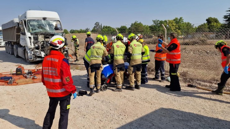 El accidente ha tenido lugar este lunes sobre las 9:35 horas. / Ayuntamiento de Zaragoza