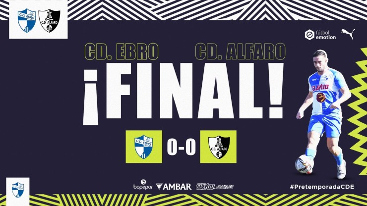 El Ebro no ha pasado del empate a cero ante el Alfaro.