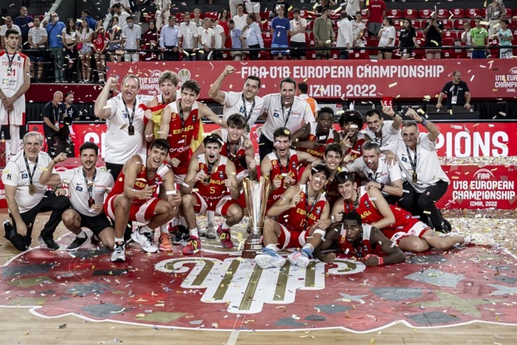 Oro de la selección española sub18 en el Eurobasket disputado en Turquía.