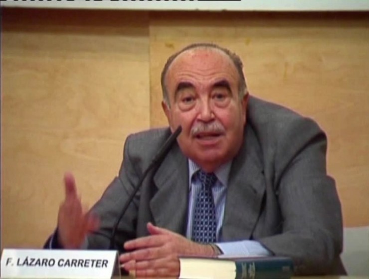 Fernando Lázaro Carreter. / Aragón TV