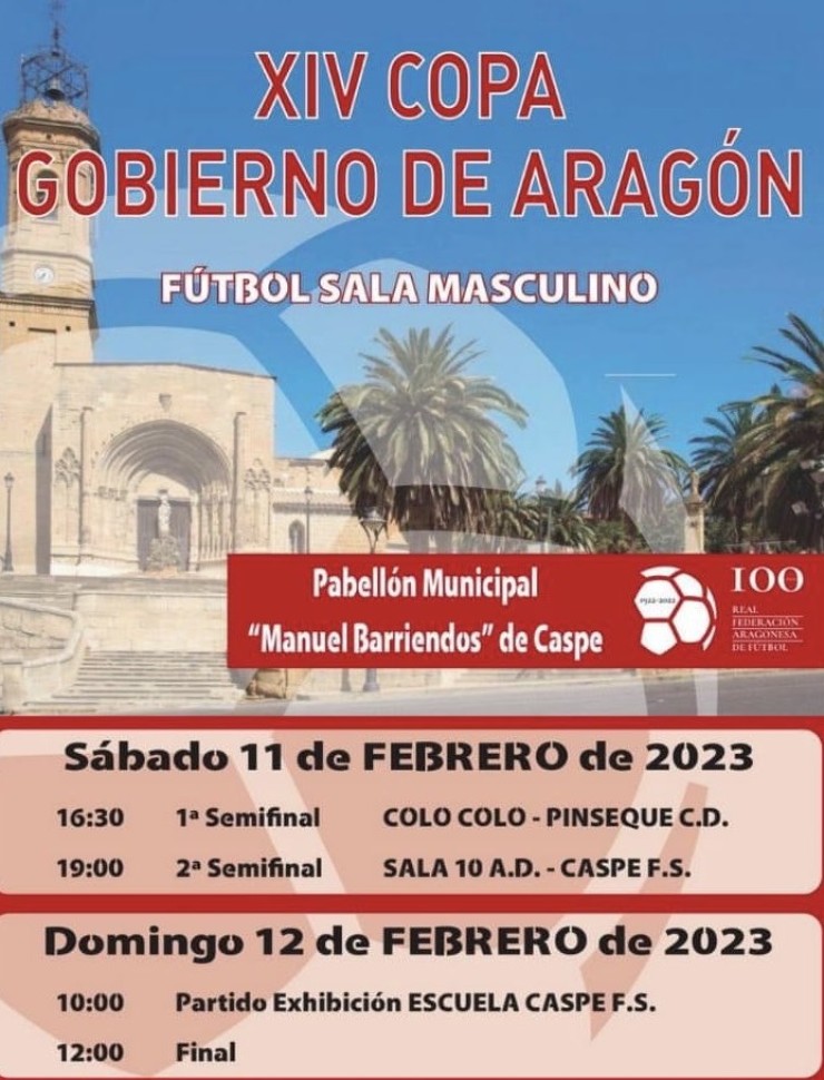 Cartel de la Copa Gobierno de Aragón.
