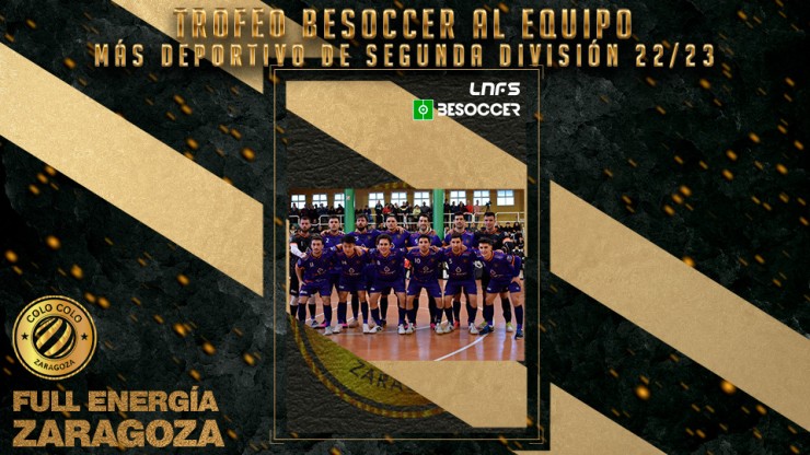 El Full Energía Zaragoza, premio al equipo más deportivo de la liga.