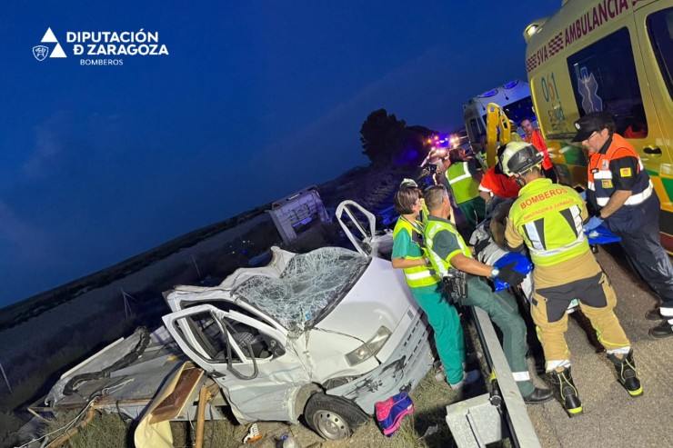 Momento de la operación de rescate. | Diputación de Zaragoza
