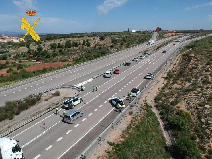 Autovía A-23. / Guardia Civil de Teruel.