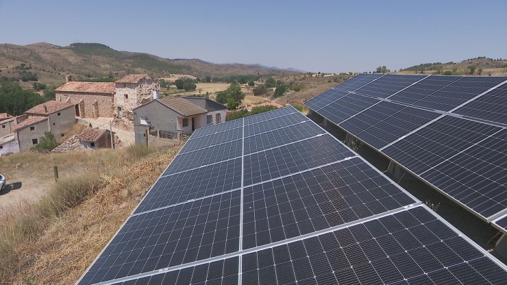 Paneles solares en Luco de Jiloca (Teruel).