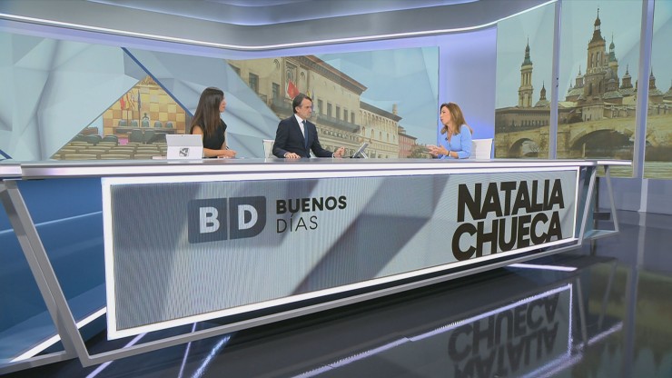 Natalia Chueca hace balance de un año de gobierno en Buenos Días de Aragón TV. / Aragón TV
