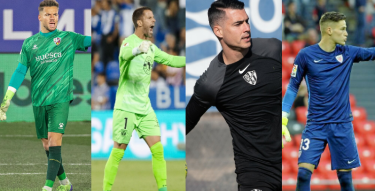 Álvaro Fernández, Dani Jiménez, Andrés y Remiro han sido porteros del Huesca