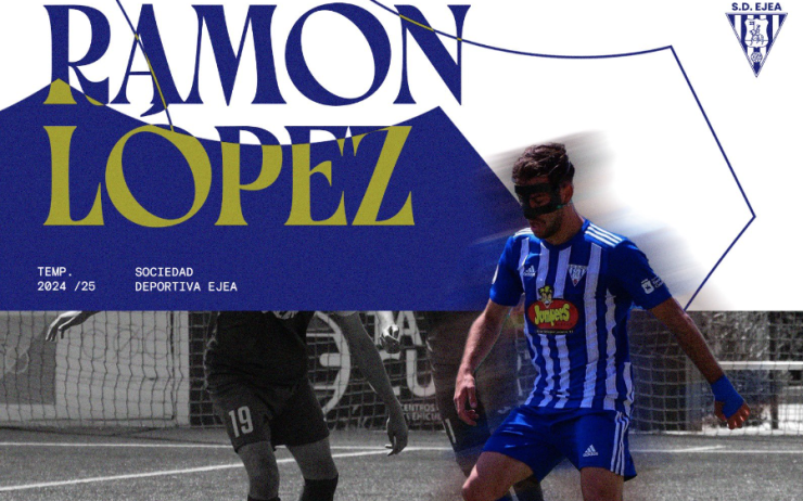 Ramón López renueva su contrato con la SD Ejea. Foto: X de la SD Ejea.