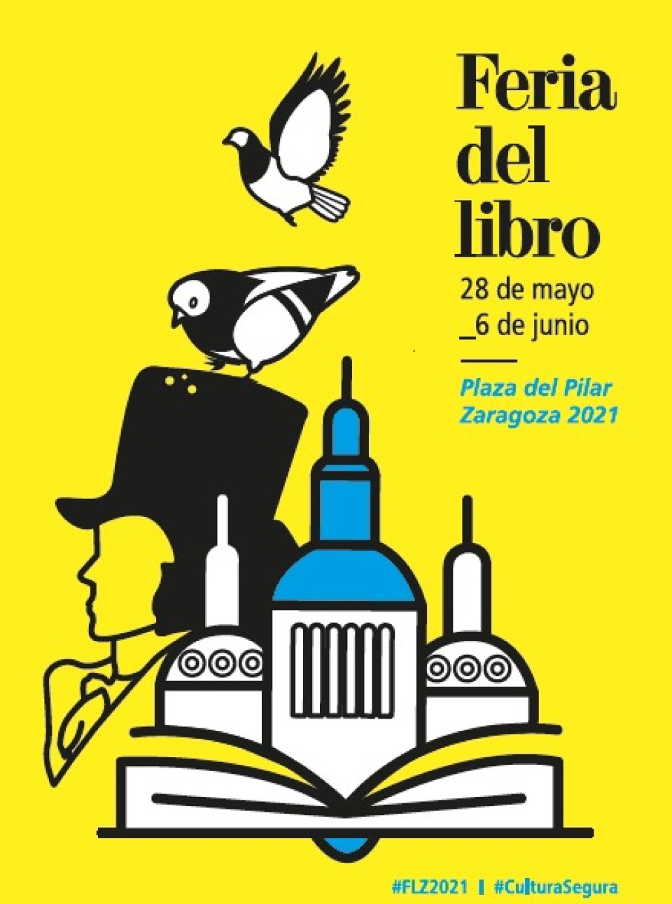 Imagen Cartel Feria del Libro Zaragoza 2021